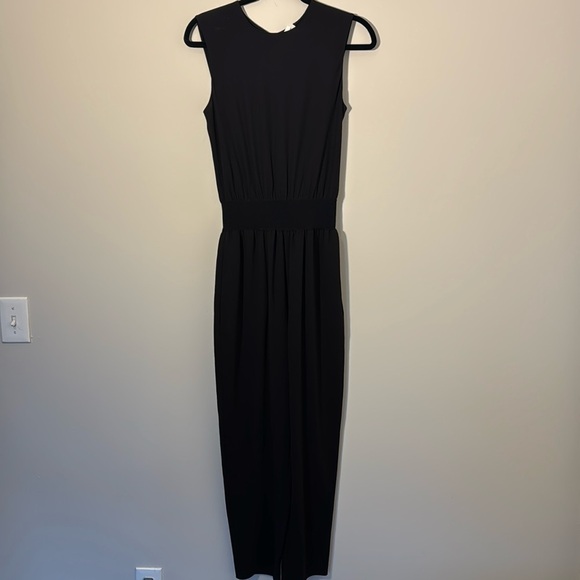Theory Black Open Back Jumpsuit - S - Picture 1 of 4